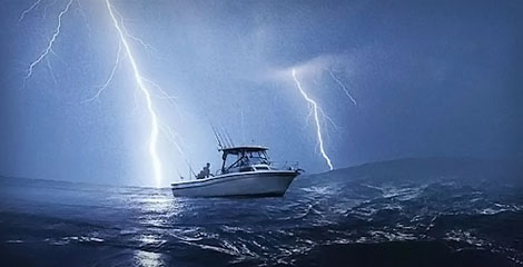 O que fazer ao navegar durante um temporal?